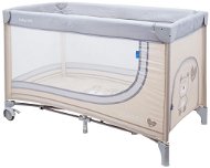 Baby Mix Travel Cot Teddy Bear, Beige - Travel Bed