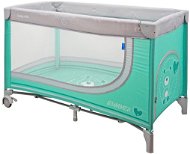 Baby Mix Travel Cot Teddy Bear, Mint - Travel Bed
