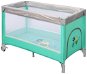 Baby Mix Travel Cot Sparrows, Mint - Travel Bed
