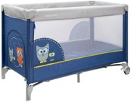 Baby Mix Travel Cot Owl, Dark Blue - Travel Bed