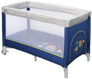 Baby Mix Travel Cot Sparrows, Blue - Travel Bed