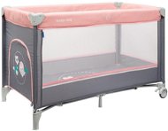 Baby Mix travel cot sparrows, pink - Travel Bed