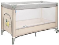 Baby Mix Travel Cot Sparrows, Beige - Travel Bed