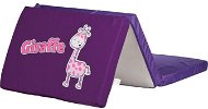 Caretro Foldable Crib Mattress, Giraffe, Purple - Mattress