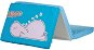 Caretro Foldable Crib Mattress, Hippo, Blue - Mattress