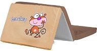 Caretero skladací matrac do postieľky Monkey, hnedý - Matrac