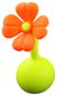 Haakaa Accessory Silicone Stopper Flower Orange - Pump Accessory