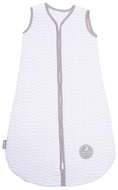 Natulino extra thin summer sleeping bag, White Grey Waves/ Grey , 1-ply, L (12 - 18 m) - Children's Sleeping Bag
