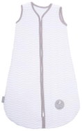 Natulino extra thin summer sleeping bag, White Grey Waves/ Grey , 1-layer, S (0 - 6 m) - Children's Sleeping Bag
