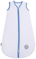 Natulino winter sleeping bag, Natural White Little Grey Leaves / Navy, 3-ply, M (6 - 12 m) - Children's Sleeping Bag