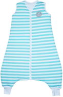 Natulino winter sleeping bag with legs, Mint stripes/white, L (Size 80/92) - Children's Sleeping Bag