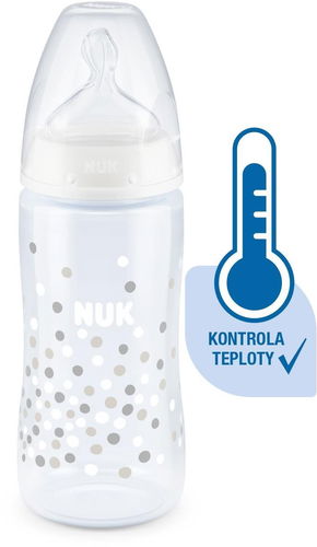 NUK FC+ Lahev s kontrolou teploty 300 ml - bílá - Kojenecká láhev - Hlavní obrázek