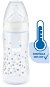 NUK FC+ Fľaša s kontrolou teploty 300 ml – biela - Dojčenská fľaša