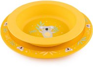 Canpol Babies EXOTIC ANIMALS 2 pcs Yellow - Dish Set