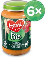 Hami Organic Tomatoes with Parsnip and Veal 6× 190g - Baby Food