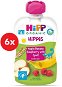 Kapsička pre deti HiPP BIO Hippies Jablko-Banán-Maliny-Celozrnné obilniny 6× 100 g - Kapsička pro děti