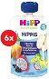 HiPP BIO Hippies Jablko-Hruška-Dračie ovocie-Čierne ríbezle 6× 100 g - Kapsička pre deti