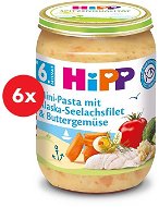 HiPP Mini cestoviny s aljašskou treskou v maslovej zelenine 6× 190 g - Príkrm