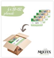 Moltex Pure & Nature Mini vel. 2 (4× 38 ks) - Eko pleny