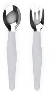 EverydayBaby Stainless-steel Cutlery 2 pcs, Quiet Grey - Children's Cutlery