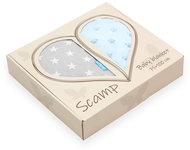 SCAMP Blanket Minky-reversible, Bluegrey Stars - Blanket