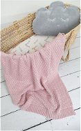 PINK NO MORE Yarn Bamboo Blanket, Dusty Pink - Blanket