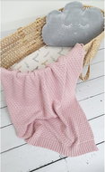 PINK NO MORE Yarn Bamboo Blanket, Dusty Pink - Blanket