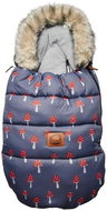 PINK NO MORE Mushrooms Fur Stroller Pouch - Stroller Footmuff