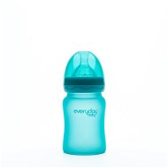 EverydayBaby Fľaša sklo senzor 150 ml Turquoise - Dojčenská fľaša
