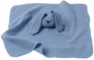 NATTOU maznáčik bavlnený Lapidou Blue 44 × 44 cm - Hračka pre najmenších