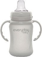 EverydayBaby Glass Mug Healthy+ 150ml Quiet Grey - Baby cup