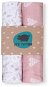 PINKnoMore Muslin Diaper Print Pink Hearts & Botanic 2 pcs - Cloth Nappies