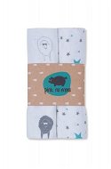 PINKnoMore Muslin diaper printed with Sheeps & Stars 2 pcs - Baby Nappies
