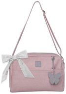 BEZTROSKA Maja taška s mašľou Pink powder - Prebaľovacia taška na kočík