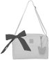 BEZTROSKA Maja taška s mašľou Light grey - Prebaľovacia taška na kočík