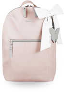 Nappy Changing Bag BEZTROSKA Miko backpack with bow Pink powder - Přebalovací batoh