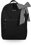 BEZTROSKA Miko backpack with bow Deep black - Nappy Changing Bag