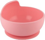 Children's Bowl Canpol Babies silicone bowl with suction cup 300 ml, pink - Dětská miska