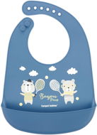 Canpol Babies silicone bib with pocket Bonjour Paris, blue - Bib