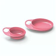 NUVITA talíř a miska, Pastel pink - Dětská miska