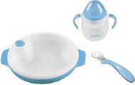 NUVITA Thermal spoon set with silicone spoon and cup, Pastel blue - Children's Dining Set