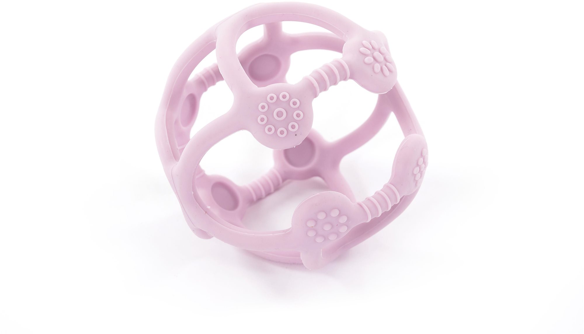Bo Jungle szilikon rágóka B-BALL Pastel Pink