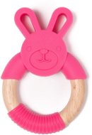 Bo Jungle B-Teether Animal Wood Pink Rabbit - Baby Teether