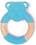 Bo Jungle B-Teether Animal Wood Blue Monkey - Baby Teether