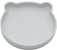 Bo Jungle Silicone Plate with Suction Cup Bear Grey - Children's Plate