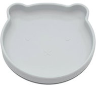 Bo Jungle Silicone Plate with Suction Cup Bear Grey - Children's Plate