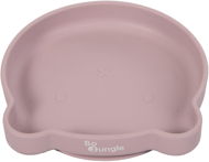 Bo Jungle Szilikon tányér tapadókoronggal Bear Pastel Pink - Tányér