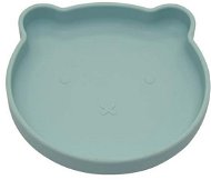 Bo Jungle Silicone Plate with Suction Cup Bear Pastel Blue - Children's Plate