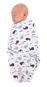 Bo Jungle B-Wrap Small (3,2 - 6,4 kg), Ocean Whales - Swaddle Blanket