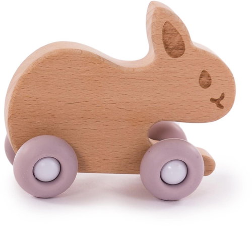Bo Jungle B-Woody Rabbit Pastel Pink - Baby Toy - Main image